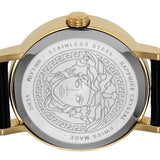 Versace Virtus Quartz Black Dial Black Leather Strap Watch for Women - VEHC00119 Authentic Buy Shop Now
