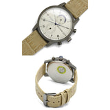 Tommy Hilfiger Kane White Dial Beige Leather Strap Watch for Men - 1710399 Authentic Buy Shop Now