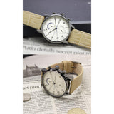 Tommy Hilfiger Kane White Dial Beige Leather Strap Watch for Men - 1710399 Authentic Buy Shop Now