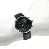 Calvin Klein High Noon Chronograph Black Dial Black Leather Strap Watch for Men - K8M271C1 Authentic Buy Shop Now
