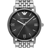 Emporio Armani Kappa Quartz Grey Dial Silver Mesh Bracelet Watch For Men - AR11068 Authentic Buy Shop Now