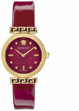 Versace Greca Meander Red Dial Red Leather Strap Watch for Women - VELW00320 Authentic Buy Shop Now