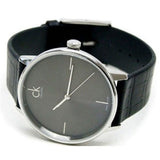 Calvin Klein Accent Black Dial Black Leather Strap Watch for Men - K2Y2X1C3 Authentic Buy Shop Now