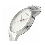 Calvin Klein City Quartz White Dial Silver Steel Strap Watch for Men - K2G2G1Z6 Authentic Buy Shop Now
