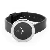 Calvin Klein Firm Black Dial Black Leather Strap Watch for Women - K3N231C1 Authentic Buy Shop Now