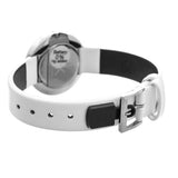 Calvin Klein Firm Silver Dial White Leather Strap Watch for Women - K3N231L6 Authentic Buy Shop Now