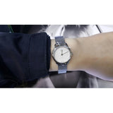 Calvin Klein Minimal White Dial Silver Mesh Bracelet Watch for Women - K3M2312Y Authentic Buy Shop Now