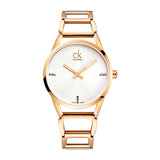 Calvin Klein Stately White Dial Gold Steel Strap Watch for Women - K3G2362W Authentic Buy Shop Now