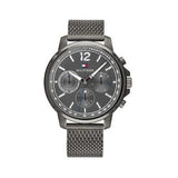 Tommy Hilfiger London Chronograph Grey Dial Grey Mesh Bracelet Watch for Men - 1791530 Authentic Buy Shop Now