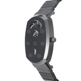 Gucci Grip Quartz Grey Dial Grey Steel Strap Watch For Men - YA157429 Authentic Buy Shop Now