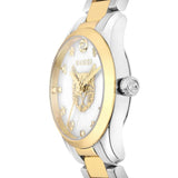 Gucci G Timeless Quartz Mother of Pearl Dial Two Tone Steel Strap Watch For Women - YA1265012 Authentic Buy Shop Now