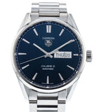 Tag Heuer Carrera Automatic Blue Dial Silver Steel Strap Watch for Men - WAR201E.BA0723 Authentic Buy Shop Now