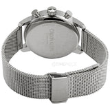 Calvin Klein City Chronograph Black Dial Silver Mesh Bracelet Watch for Men - K2G27121 Authentic Buy Shop Now