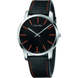 Calvin Klein City Black Dial Black Leather Strap Watch for Men - K2G211C1 Authentic Buy Shop Now