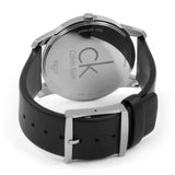 Calvin Klein City White Dial Black Leather Strap Watch For Men - K2G211C6 Authentic Buy Shop Now