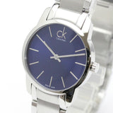 Calvin Klein City Blue Dial Silver Steel Strap Watch for Women - K2G2314N Authentic Buy Shop Now