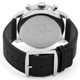 Calvin Klein City Chronograph Silver Dial Black Leather Strap Watch for Men - K2G271C6 Authentic Buy Shop Now
