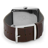 Calvin Klein Window Silver Dial Brown Leather Strap Watch for Men - K2M21126 Authentic Buy Shop Now