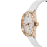 Calvin Klein Accent White Dial White Leather Strap Watch for Women - K2Y2Y6K6 Authentic Buy Shop Now