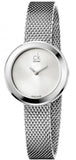 Calvin Klein Firm White Dial Silver Mesh Bracelet Watch for Women - K3N23126 Authentic Buy Shop Now