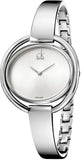 Calvin Klein Impetuous Silver Dial Silver Steel Strap Watch for Women - K4F2N116 Authentic Buy Shop Now