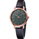 Calvin Klein Even Grey Dial Brown Leather Strap Watch for Women - K7B236G3 Authentic Buy Shop Now
