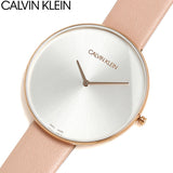 Calvin Klein Full Moon Silver Dial Pink Leather Stap Watch for Women - K8Y236Z6 Authentic Buy Shop Now