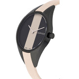 Calvin Klein Rebel Cream Black Dial Cream Leather Strap Watch for Women - K8P237X1 Authentic Buy Shop Now