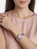 Fossil Virginia Pink Dial Silver Steel Strap Watch for Women - ES3504 Authentic Buy Shop Now