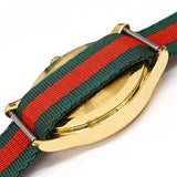 Gucci Le Marche des Merveilles Green & Red Dial Green & Red NATO Strap Unisex Watch - YA126487 Authentic Buy Shop Now