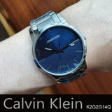 Calvin Klein City Blue Dial Silver Steel Strap Watch for Men - K2G2G14Q Authentic Buy Shop Now