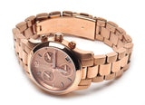 Michael Kors Runway Chronograph Rose Gold Dial Rose Gold Steel Strap Watch for Women - MK5430 Authentic Buy Shop Now