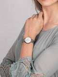 Emporio Armani Gianni T Bar White Crystal Pave Dial Silver Stainless Steel Strap Watch For Women - AR1925 Authentic Buy Shop Now