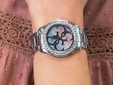 Guess G Twist Diamonds Silver Dial Silver Steel Strap Watch For Women - W1201L1 Authentic Buy Shop Now