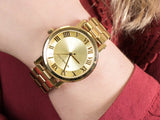 Michael Kors Norie Gold Dial Gold Steel Strap Watch for Women - MK3560 Authentic Buy Shop Now
