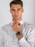 Fossil The Commuter Black Dial Silver Steel Strap Watch for Men - FS5391 Authentic Buy Shop Now