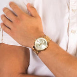 Tommy Hilfiger Daniel White Dial Gold Steel Strap Watch for Men - 1710415 Authentic Buy Shop Now
