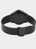 Calvin Klein Minimal Diamonds Black Dial Black Mesh Bracelet Watch for Women - K3M22X2X Authentic Buy Shop Now