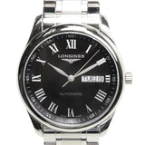 Longines Master Collection Automatic Day Date Black Dial Silver Steel Strap Watch for Men - L2.755.4.51.6 Authentic Buy Shop Now