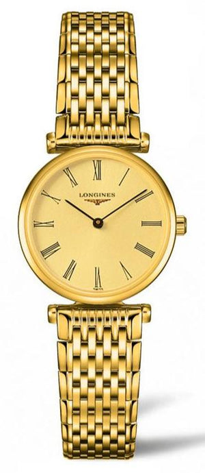 Longines La Grande Classique de Longines Gold Dial Gold Mesh Bracelet Watch for Women - L4.209.2.31.8 Authentic Buy Shop Now