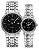 Longines Presence 25.5mm Automatic Black Dial Silver Steel Strap Watch for Women - L4.321.4.52.6 Authentic Buy Shop Now