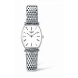 Longines La Grande Classique de Longines Tonneau White Dial Silver Steel Strap Watch for Women - L4.205.4.11.6 Authentic Buy Shop Now