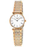 Longines La Grande Classique De Longines White Dial Two Tone Mesh Bracelet Watch for Women - L4.209.1.91.7 Authentic Buy Shop Now