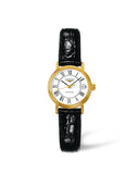 Longines Presence Automatic White Dial Black Watch for Women - L4.321.2.11.2 Authentic Buy Shop Now