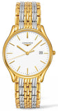 Longines Lyre Quartz White Dial Gold Stainless Steel Watch for Women - L4.859.2.12.7 Authentic Buy Shop Now