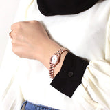 Marc Jacobs Henry Rose Gold Dial Rose Gold Steel Strap Watch for Women - MBM3278 Authentic Buy Shop Now