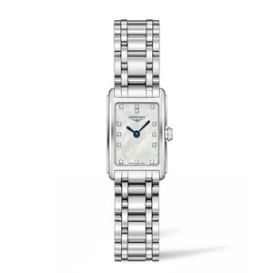 Longines Dolcevita Diamonds Mother of Pearl Dial Silver Steel Strap Watch for Women - L5.258.4.87.6 Authentic Buy Shop Now