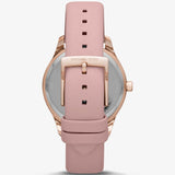 Michael Kors Layton Three-Hand White Dial Pink Leather Strap Watch for Women - MK2909 Authentic Buy Shop Now