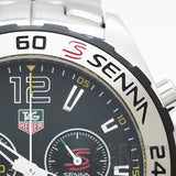 Tag Heuer Formula 1 Senna Limited Edition Chronograph Black Dial Silver Steel Strap Watch for Men - CAZ1013.BA0883 Authentic Buy Shop Now