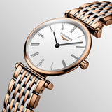 Longines La Grande Classique De Longines White Dial Two Tone Steel Strap Watch for Women - L4.209.1.92.7 Authentic Buy Shop Now